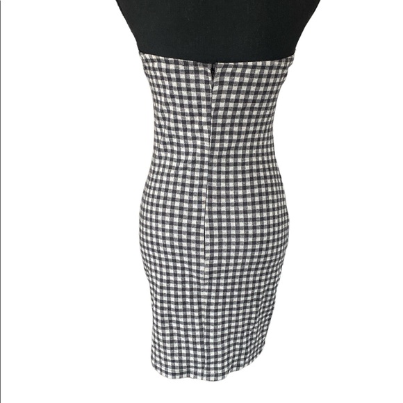 Embroidered Heart Decal Plaid Dress - Picture 3 of 6